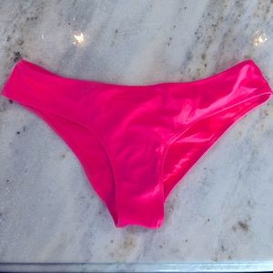 Victoria’s Secret cheeky bikini bottom. Size Large. Bright pink. Great condition